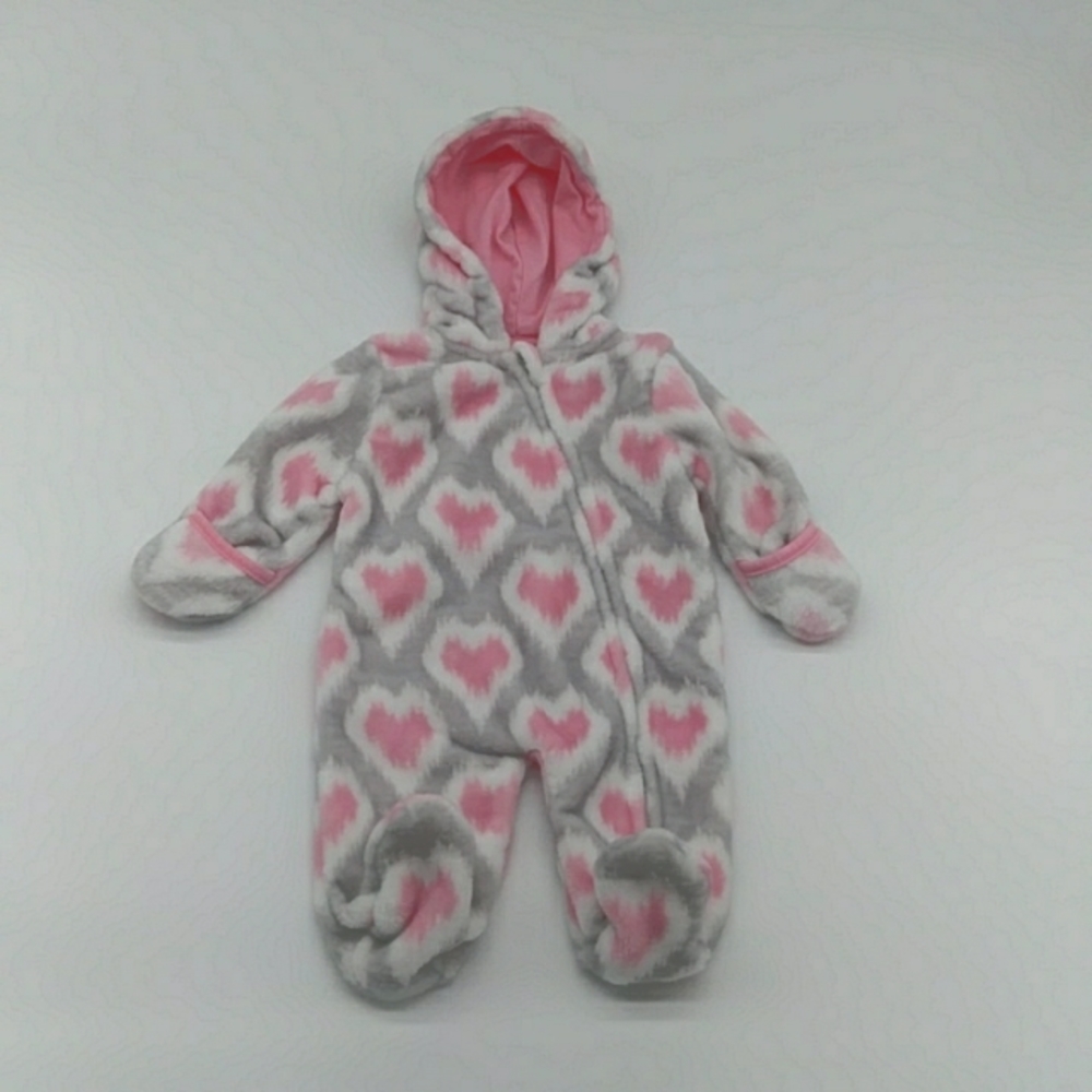 Little Beginnings Girl's Hooded Romper